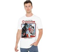 Steven Rhodes Let's Visit The Doctor T-Shirt Unisex, Bianco, X-L