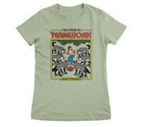 Steven Rhodes T-Shirt Donna Verde Pistacchio Manica Corta Girocollo