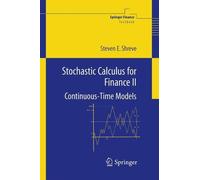 Steven Shreve Stochastic Calculus for Finance II (Copertina rigida)