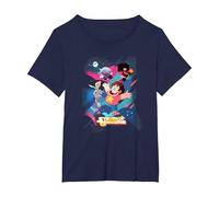 Steven Universe Group Shot Maglietta, Donna Plus-Size, Navy, 2X