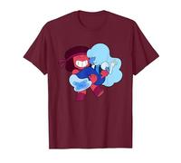 Steven Universe Sweet on Ruby And Sapphire Maglietta, Uomo, Bordeaux, XXL
