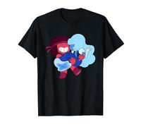 Steven Universe Sweet on Ruby And Sapphire Maglietta, Uomo, Nero, L