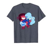 Steven Universe Sweet on Ruby And Sapphire Maglietta, Uomo, Pervinca, XXL