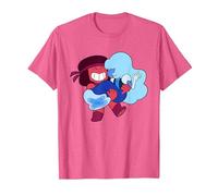 Steven Universe Sweet on Ruby And Sapphire Maglietta, Uomo, Rosa mélange, XXL