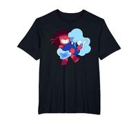 Steven Universe Sweet on Ruby And Sapphire Maglietta, Uomo Taglie Grandi, Nero, 2X Tall