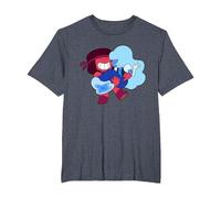 Steven Universe Sweet on Ruby And Sapphire Maglietta, Uomo Taglie Grandi, Pervinca, 2X Tall