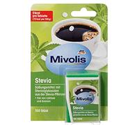 Stevia, compresse di edulcoranti con glicosidi di stevia, senza lattosio e aromi, 100 pezzi
