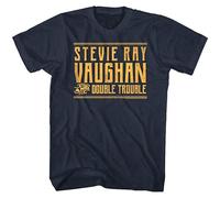Stevie Ray Vaughan & Double Trouble Guitar Rock Band Concert Tour Unisex 100% Cotton Short-Sleeve T-Shirts Black M