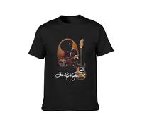 Stevie Ray Vaughan Men's T-Shirt Unisex Black Cotton Print Tee Shirts L