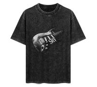 Stevie Ray Vaughan Number One Guitar Blues Rock Legend SRV Men's T-Shirt Unisex Black Cotton Hip Hop Print Tee Shirts 3XL