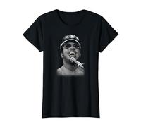 Stevie Wonder Si esibisce dal Vivo di Stephen Wright Maglietta, Donna, Nero, XS