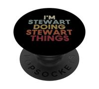 Stewart Name Stewart Personalized Name First Given PopSockets PopGrip Adesivo