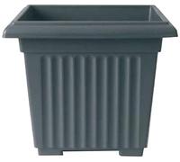 Stewart Planter, Stile corinzio, Quadrati, 40 cm, Nero