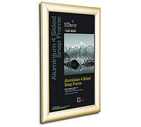 Stewart Superior A2 - Cornice a scatto in alluminio 4 lati, 25 mm, colore: Crema