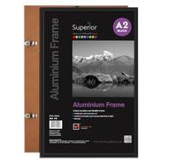 Stewart Superior A2 orizzontale/verticale in vetro di sicurezza in alluminio cornice - nero