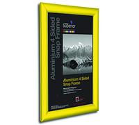 Stewart Superior A4 - Cornice a scatto in alluminio 4 lati, 25 mm, colore: Giallo