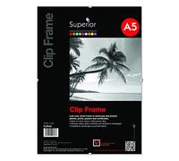 Stewart Superior A5 - Cornice con clip di caricamento posteriore con vetro di sicurezza in plexiglas