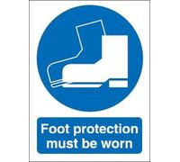 Stewart Superior Piede Protection Must Be Worn, M003SAV Adesivi Sign