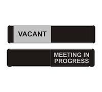 Stewart Superior Sliding Sign Vacant/Meeting In Progress OF139