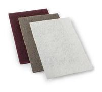 StewMac 3M Scotch-Brite Pastiglie abrasive, set di 3 diversi gradi per pulizia, lucidatura e finitura