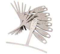 StewMac - Calibri Raggio Sotto-Corda Set 9, Larghezza Standard, Doppio Arco per Misura Raggio Tastiera e Altezza Sella, Chitarre 6 Corde e Bassi 4 Corde