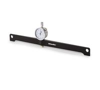 StewMac Calibro per il collo della chitarra, strumento di regolazione di precisione per truss rod, 30,5 cm, con indicatore del quadrante per misurare l'arco del collo e la regolazione