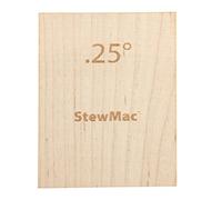 StewMac Chitarra Shim per collo imbullonato, in acero massiccio, vuoto, 0,25 gradi (2130-025)