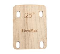 StewMac Spessore del collo per chitarra, sagomato, 0,25 gradi
