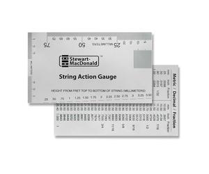 StewMac - String Action Gauge Metrica, Righello Acciaio Inox per Setup Chitarra, Scala 0,25 a 3,50 mm, Sviluppato da Dan Erlewine e Don MacRostie