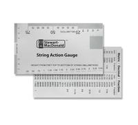 Stewmac string azione gauge e righello, metrico, acciaio INOX - Progettato da Stewmac, l' originale strumento di misurazione per e chitarra elettrica, acustica e basso configurazione