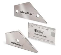 StewMac Trio di strumenti di precisione per tasti, sistema metrico - calibro per corde, bilanciere per tasti e fret kisser per l'installazione e la riparazione della chitarra