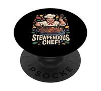 Stewpendous Chef Cooking Design PopSockets PopGrip Adesivo