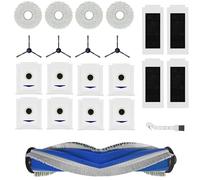 STFALI 22 accessori per Ecovacs Deebot T30 Omni / T30 Pro Omni, 1 spazzola principale in gomma, 4 filtri, 4 panni per la pulizia, 4 spazzole laterali, 8 sacchetti per la polvere, 4 testine rotanti, 1