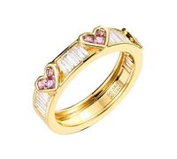 Stfery Anello da donna in oro 18 carati Au750, con zaffiro, anello di diamanti, 51 (16.2), Metallo, Zaffiro Diamante