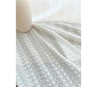Stfery Tende con occhielli, per camera dei ragazzi, semitrasparenti, bianche, in tulle, ricamate, per soggiorno, camera da letto, set da 2 pezzi, larghezza 96 x altezza 160 cm, 1 pezzo