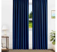 Stfery Tende oscuranti blu scuro Multiple Hanging per camera da letto, 2 pezzi, tinta unita, protezione dal rumore, per soggiorno, cameretta dei bambini, 168 x 137 cm x 1 pezzo