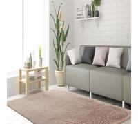 STGAO Tappeto a Pelo Alto 75 x 190 cm Antiscivolo Tappeto Pelo Lungo Antiscivolo Rettangolare per Soggiorno Corridoio Cameretta, Beige
