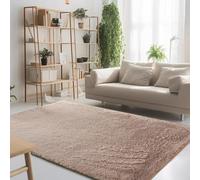 STGAO Tappeto a Pelo Lungo 90 x 230 cm Antiscivolo Lavabile Tappeto Morbido e Soffice Rettangolare per Grandi Dimensioni Salotto Moderno Cameretta Bimba, Beige