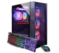 STGAubron PC desktop da gioco, Corei7 8a generazione, RTX 3060 12G, 32G | Torre per computer da gioco per streaming, editing video, casa, scuola, I7 fino a 4,1 GHz, ventola ARGB, WiFi 6, BT 5.2