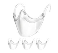 Stgbcst Occhiali protettivi di sicurezza trasparenti per il viso, protezione del viso, maschera trasparente traspirante, visibile, riutilizzabili (confezione da 3)