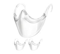Stgbcst Occhiali protettivi di sicurezza trasparenti per il viso, protezione del viso, maschera trasparente traspirante, visibile, riutilizzabili (confezione da 2)