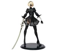 Stgbcst Personaggio da collezione 2B Nier Automata - Figura anime di alta qualità in materiale PVC, statua d'azione ricca di dettagli, 13 x 13 x 19 cm, di alta qualità per veri fan dal design nero