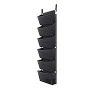 Stgbcst Sacchetto per piante da parete per fioriera da appendere Sacchetto per piante per interni ed esterni Fioriera verticale appesa a parete 107x30cm Sacchetto per fiori nero impermeabile (Nero)