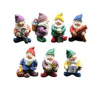 Stgfyxgs 7xAccessori per Il Giardino Delle Fate, Decorazioni, Statuette Da Collezione, Gnomi Da Giardinaggio in Miniatura, Statuette, Ornamenti, Mini Gnomi, Se