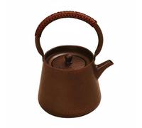 Stgfyxgs Bollitore in Rame Teiera Bollitore Caraffa Brocca in Rame con Manico Classico per Tisane E Acqua Calda Nella Routine Domestica Adatto a Pausa Tè, Marrone, Marrone Effetto Invecchiato