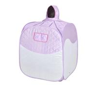 Stgfyxgs Box per Sauna a Vapore, Portatile, Leggero, Professionale, Facile Da Installare, Pratico, Tenda per Sauna Pieghevole di per Il Bagno Dome, Bianco Viola