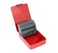 Stgfyxgs Custodia per Punte Da Trapano Elicoidali, Custodia per Accessori, Comoda E Robusta Scatola per Indice Punte Da Trapano in Metallo, Dispenser per Punte, 19 slot