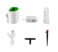 Stgfyxgs Dispositivo Irrigazione Automatico con Pompa Ricaricabile per Piante in Tubo da 3 Timer Digitale atto per Giardini Interni