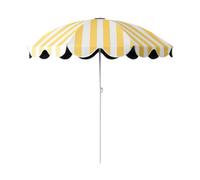 Stgfyxgs Ombrellone da Giardino a Baldacchino, Leggero, a Righe Gialle E Bianche, Ombrellone da Spiaggia per Campeggio, Fotografia, Terrazza, Balcone, Piscina, Senza Base