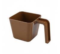 Stgfyxgs Paletta in Materiale Composito Paletta Dosatrice Misurino Mestolo Cucchiaio con Secchiello Quadrato Impilabile per Ghiaccio caffè Farina PC Alimentare, Marrone, 470ML